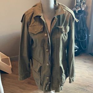 Jcrew olive green utility jacket